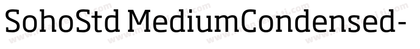 SohoStd MediumCondensed字体转换
